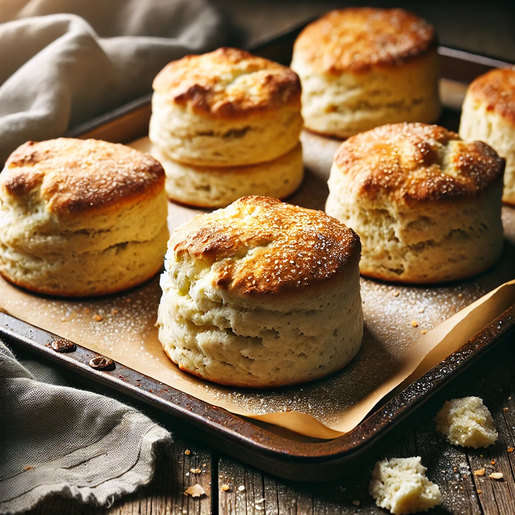 Soft White Wheat Sourdough Biscuits