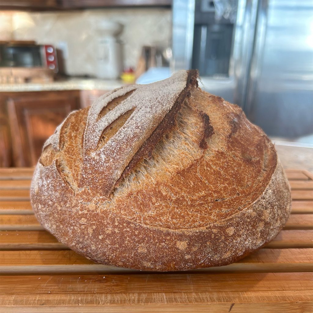 Easy Overnight Sourdough Loaf